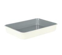 SUR LA TABLE Kitchen Essentials Bake Sale 9 X 13 Inch PFOA, PFAS, PTFE Free Nonstick Roaster/Cake/Baking Pan - Linen White