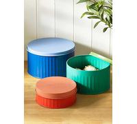Sur La Table Set of Three Colour Me Happy Cake Tins