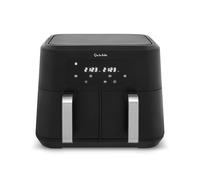 Sur La Table SLT17014BLK Core Duo Basket Air Fryer with 6 Pre-Set Cooking Functions, Sync Finish, Dual Function, Touch Screen, LED Display, Auto Shut Off, Shake Reminder, 8.5L, Black