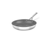 Sur La Table Tri-Ply 28cm Frying Pan, 10x Stronger Superior Ceramic Coating, Induction Compatible, Stainless Steel in Grey Sur La Table Grey