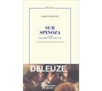 Sur Spinoza: Cours novembre 1980 - mars 1981