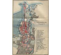 Surabaya Map Journal: Vintage Map Notebook