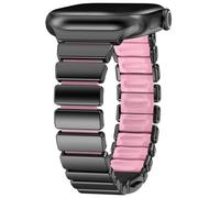 Surace Slim Band Compatible With Apple Watch Bands 38mm 40mm 41mm for Women, Designer Band Stainless Steel Silicone Dual-Layer Metal Bracelet with Magnetic Clasp for iWatch Series 11 10 9 8 7 6 5 4 SE