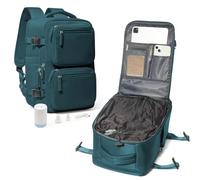 suradar Vacuum Backpack Travel Bags with Pump Compression Vacpack Backpack with Vacuum Compression for Ryanair Cabin Bags 40x20x25 Underseat Ryan Air Bag 40x20x25 Peacock Blue