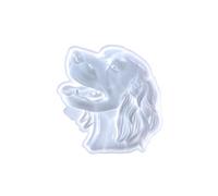 Surakey 3D Dog Shape Silicone Mould Irish Setter Dog Shape Resin Mould Statue Making Epoxy Mould DIY Craft Casting Mould Wall Hanging Door Decoration for Gift Home Office Wall Hanging Decor (White)
