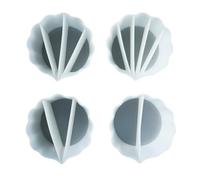 Surakey 4PCS Silicone Split Cups, Split Cups for Paint Pouring Reusable Resin Color Mixing Cups, Dividers Cup for DIY Paint Pigment Cup Color Separation Cup for Beginners and Artists