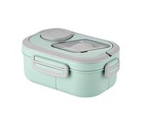 Surakey Bento Box Adult Lunch Box, 1200ml Bento Lunch Containers for Adults, Modern Minimalist Design Bento Box with Utensil Set, Leak-Proof Fresh-Keeping Lunchbox Bento Box for Dining Out (Green)