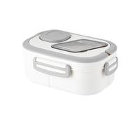 Surakey Bento Box Adult Lunch Box, 1200ml Bento Lunch Containers for Adults, Modern Minimalist Design Bento Box with Utensil Set, Leak-Proof Fresh-Keeping Lunchbox Bento Box for Dining Out (White)