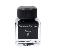 Surakey Calligraphy Ink Bottle, 25ML Carbon-free Colorful Ink Fountain Dip Pen Painting Writing Graffiti Drawing Art Supplies Feather Pen Dip Ink Bottles for School Offices Supplies, Black