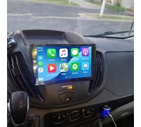 Surakey Car Stereo for Ford Transit Custom 2013 2014 2015 2016 2017 2018 2019 Android Wireless CarPlay Android Auto 9in Car Radio with GPS WiFi Bluetooth FM SWC Split Screen + AHD Backup Camera, 2+32G