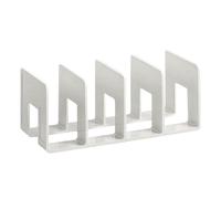 Surakey Desktop Magazine Holder Desk File Organizer 4 Compartments Vertical File Dividers Book Holder Frames Document Cabinet Rack Storage Books Notebook Organizer Box for Home Office School (White)