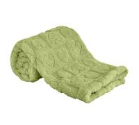 Surakey Fleece Baby Blanket Heart Checkered Blanket, Fluffy Toddler Newborn Receiving Blankets for Crib Stroller 30”×40”, Green