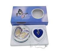 Surakey Love Pearl Creative Necklace, Cultured Freshwater Pearl Box Oyster Set Pear Cage Pendant Chain Jewelry Gift Set for women Christmas New Year Birthday, Necklace Box + Stainless Steel Chain