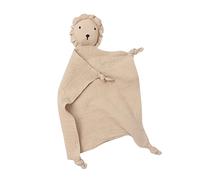 Surakey Newborn Sleeping Towel Blanket Soft Breathable Baby Toy Comfort Cute Animal Sensory Gauze Handkerchief Capable Pacify for Bib Soothing Towel Teething Toy - Khaki
