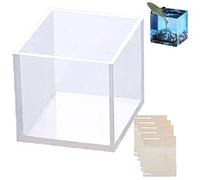 Surakey Silicone Mold Cubic Specimen Display Ornaments Mould Resin Soap Candles Base Pendants Cubic Square Epoxy Casting Molds DIY Ornaments Display Holder Handmade Decoration (10CM)