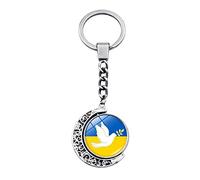 Surakey Ukraine Flag Key Chain Pendant Charms Keychains Keyrings Patriot Souvenir Gift Ukrainian Flags Ornament for Car Handbag Type3