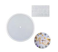 Surakey Wall Clock Resin Molds Large Roman Numerals Constellation Number Clock Silicone Mold Epoxy Blank Dial Mould Hanging Clock Mold for Polymer Clay DIY Decoration (Large Roman Numeral Style)