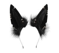 Surakey Wolf Ears Headband Plush Anubis Style Accessories for Women's Party Attire (Type 4)