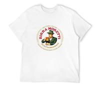 SURARAN Men's Fantstore Birra Moretti Italian Beer Alcohol Drink T Shirt White S
