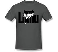 SURARAN Men's Jonah Lomu Rugby Union Player T-Shirt Dark Grey XL