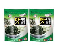 Surasang Korean Seasoned Seaweed Flakes 60g (Pack of 2) - Crispy, Flavourful Snack & Topping - Perfect for Rice, Salads, and Soups
