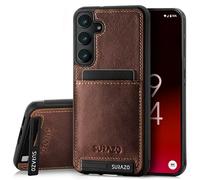 SURAZO Compatible with Samsung Galaxy A15, Wallet Leather Genuine Premium - Shockproof Slim and Thin Cover with - Card Slot, Kickstand - Vintage Bumper Protective Case
