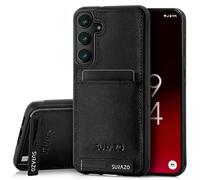 SURAZO Compatible with Samsung Galaxy A55, Wallet Leather Genuine Premium - Shockproof Slim and Thin Cover with - Card Slot, Kickstand - Vintage Bumper Protective Case