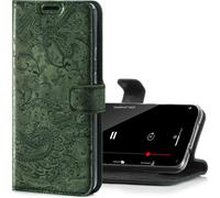 SURAZO Leather Wallet Mobile Phone Case Compatible with Apple iPhone 12 - Flip &