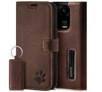 Surazo Leather Wallet Mobile Phone Case Compatible with Redmi Note 13 Pro 5G - Flip & Fold Smartphone Case with Stand RFID Blocker Magnet Closure, 3 Slots for Bank Cards - Handcrafted European Leather