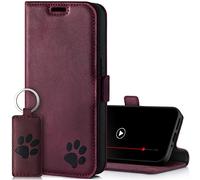 SURAZO Leather Wallet Mobile Phone Case Compatible with Samsung Galaxy A34 - Flip & Fold Smartphone Case with Stand RFID Blocker, Magnet Closure, 3 Slots for Bank Cards - Handcrafted European Leather