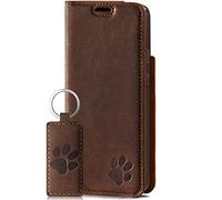 SURAZO Leather Wallet Mobile Phone Case Compatible with Samsung S21 Plus - Flip & Fold Smartphone Case with Stand, RFID Blocker, Magnet Closure, 3 Slots for Bank Cards - Handcrafted European Leather
