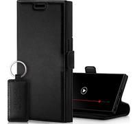 SURAZO Leather Wallet Mobile Phone Case Compatible with Samsung S23 Ultra - Flip & Fold Smartphone Case with Stand, RFID Blocker, Magnet Closure, 3 Slots for Bank Cards - Handcrafted European Leather