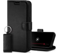SURAZO Leather Wallet Mobile Phone Case Compatible with Samsung S24 Plus - Flip & Fold Smartphone Case with Stand, RFID Blocker, Magnet Closure, 3 Slots for Bank Cards - Handcrafted European Leather