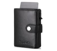 SURAZO Women St_Small_wallet2_Black bi-fold Wallet, Medium