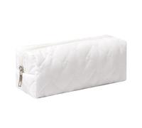 SURBEAV Pencil Case Pen Case Office College School Storage Bag Pouch Holder Box Organizer Makeup Pouch Cosmetic Bag Aesthetic Cute Pencil Case for Girls Boys Kids (Pure White)
