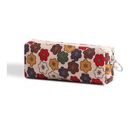 SURBEAV Pencil Case Pen Case Office College School Storage Bag Pouch Holder Box Organizer Makeup Pouch Cosmetic Bag Aesthetic floral flower Cute Pencil Case for Girls Boys Kids (Cartoon flower)