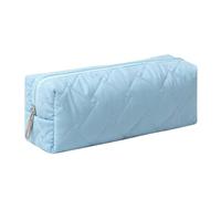 SURBEAV Pencil Case Pen Case Office College School Storage Bag Pouch Holder Box Organizer Makeup Pouch Cosmetic Bag Aesthetic Cute Pencil Case for Girls Boys Kids (Pure Blue)