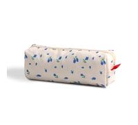 SURBEAV Pencil Case Pen Case Office College School Storage Bag Pouch Holder Box Organizer Makeup Pouch Cosmetic Bag Aesthetic floral flower Cute Pencil Case for Girls Boys Kids (A small blue flower)