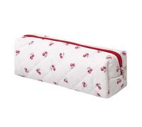 SURBEAV Pencil Case Pen Case Office College School Storage Bag Pouch Holder Box Organizer Makeup Pouch Cosmetic Bag Aesthetic Cute Pencil Case for Girls Boys Kids (flower Large cherry)