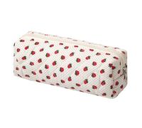SURBEAV Pencil Case Pen Case Office College School Storage Bag Pouch Holder Box Organizer Makeup Pouch Cosmetic Bag Aesthetic Cute Pencil Case for Girls Boys Kids (flower Strawberries)