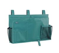 Surblue Caddy Hanging Organizer Bedside Storage Bag for Bunk and Hospital Beds, Teal, L