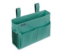 Surblue Caddy Hanging Organizer Bedside Storage Bag for Bunk and Hospital Beds, Teal, Small