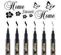 Surcotto Calligraphy Pens, 6 Pack Calligraphy set for Beginners, Caligraphy Beginners set for Writing, Bullet Journal, Signature, Illustration, Design and Drawing Black Handwriting Pens