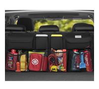 SURDOCA Car Boot Organizer, 4th Gen [8 Upgrades - XL] Super Capacity Auto Backseat Hanging Organizer, Car Boot Tidy Storage Bag with Lids, Space Saving Expert, Black