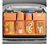 SURDOCA Car Boot Organizer, 4th Gen [8 Upgrades - XL] Super Capacity Auto Backseat Hanging Organizer, Car Boot Tidy Storage Bag with Lids, Space Saving Expert