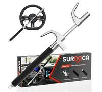 SURDOCA Multifunction Steering Wheel Lock - High Security Anti Theft with Window Breaker - Universal Car Wheel Lock - Easy Installation Fit for Auto Truck SUV Van