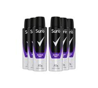 Sure Alcohol-Free Men Motion Sense 'body Spray Deodorant', 6X150Ml In White White