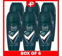 Sure Antiperspirant 72H Nonstop Odour Protection Roll On Ice Fresh 50ml 6 Packs