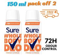 Sure Women Wild Rose 72hr Whole Body Deodorant Spray 150ml