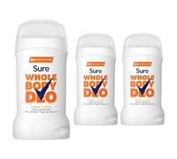 Sure Deodorant Cream Fresh Stick, Pack of 3, Whole Body Deodorant for Women Aluminium Free Deo Stick with Fresh and Floral Fragrance Provides 48-Hour Odour Control, 50 ml